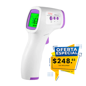 Termómetro Digital Infrarrojo Con Pantalla a Color